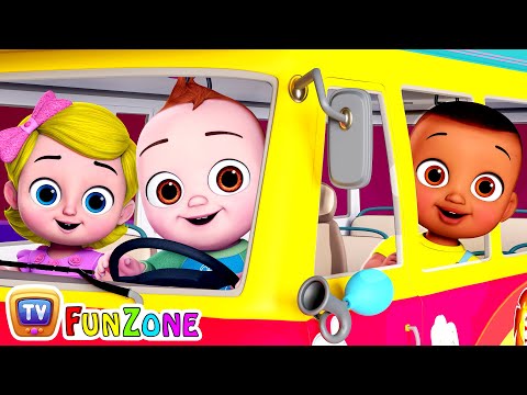 Color Song - The Wheels On The Bus - ChuChu TV Funzone Nursery Rhymes & Toddler Videos