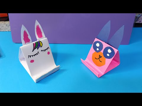 DIY Easy Paper Mobile Stand | Cute Origami Crafts 💕