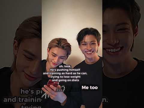 Yeah, it's me and Felix.. #kpop #straykids #boyband #skz #hyunlix #hyunjin #felix #diet #training