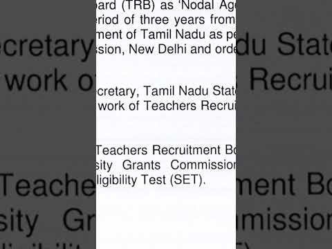 TNSET TRB latest update news full video https://youtu.be/BYTitFW-6As #tnset2024 #trbupdates #tntrb