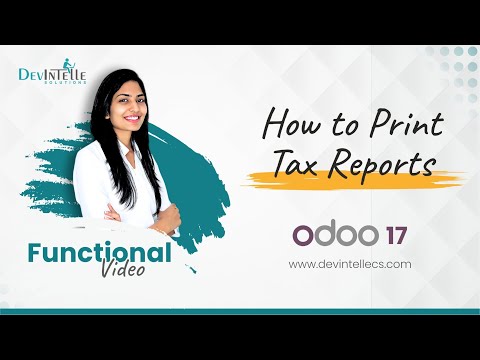 How to Print Tax Reports in odoo | Odoo Financial Tax Reports