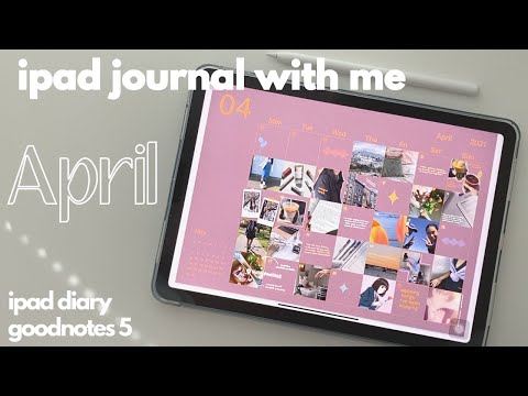 april 2021 digital journal with me on ipad | goodnotes 5 (ft. anime lofi music)