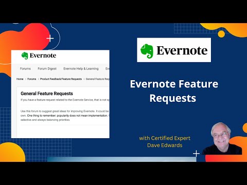 Evernote Feature Requests