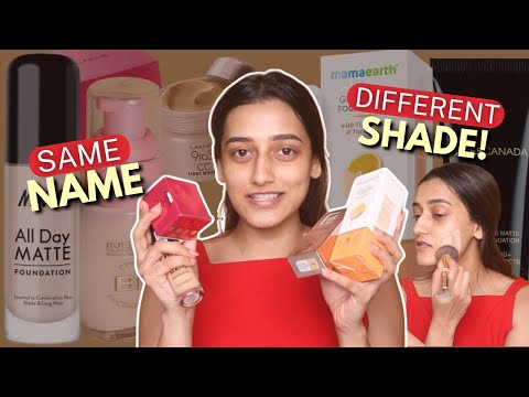 I tried 5 Foundations with the *SAME* Shade Name! Do they all MATCH my skin? | Aashi Adani