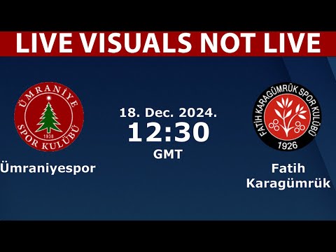 ⚽ Umraniyespor vs Karagumruk LIVE | Turkish Cup