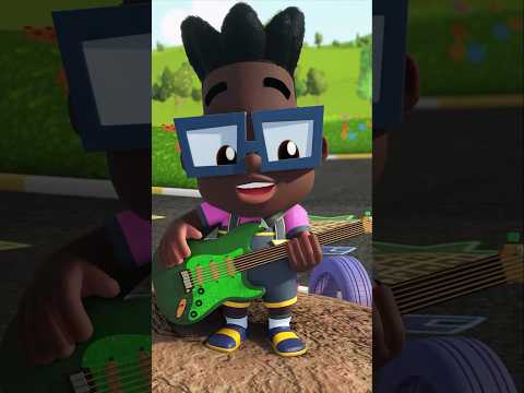 Music Makes Me Happy😄🎸| Kunda & Friends #nurseryrhymes #kidssongs #shorts