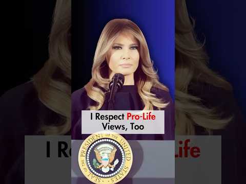 Melania Trump on Abortion: Respecting People's Beliefs #melaniatrump #podcast