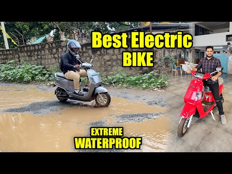 Electric Bike Extreme Adventure Test in Heavy Rains | BGauss B8 | Waterproof e-Bike #Electric #Hubli