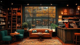 Coffee Shop Bookstore Ambience with Instrumental Jazz  Music For Study, Relax