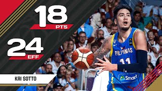 Kai Sotto (18 PTS) | LAT vs PHI | FIBA OQT 2024 Latvia