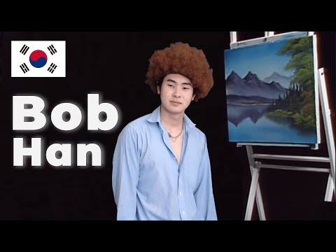 bob ross but asian