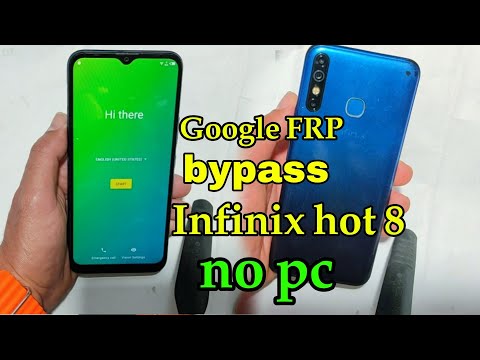 Infinix hot 8 Google FRP Bypass Without pc x650c