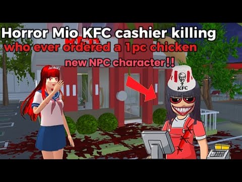 Mio Horror Cashier ميو هورور كاشير don't dare to order | Sakura School Simulator