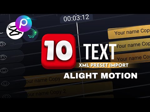 "Trending Editing with Alight Motion XML text  effect Presets @arun_creative_07