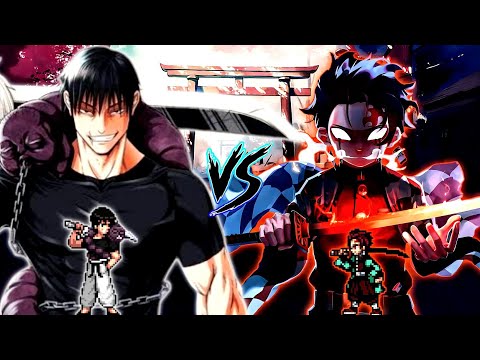 Toji Fushiguro V4 (Inseph) (New) VS Tanjiro V3 (all form) in Jump Force Mugen