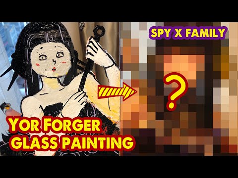 Glass painting - Yor Forger from Spy x Family #short #hutachan