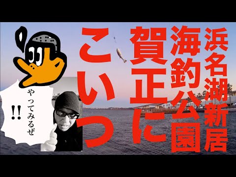 [初心者釣り日記] 浜名湖新居海釣り公園、元旦初釣り新年早々こいつに出くわす初心者