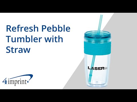 Refresh Pebble Tumbler with Straw by 4imprint