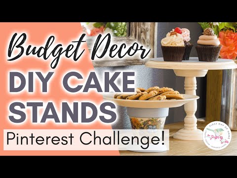 DIY BUDGET CAKE STAND | Dollar Tree DIY & Pinterest Challenge