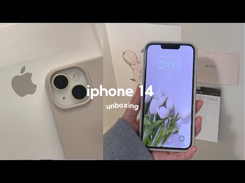 iphone 14 (starlight)  aesthetic unboxing + setup, accessories, camera test, iphone xr comparison