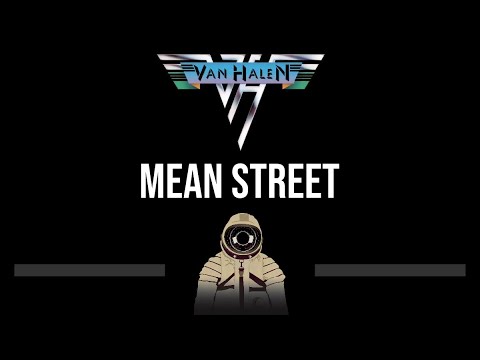 Van Halen • Mean Street (CC) (Upgraded Video) 🎤 [Karaoke] [Instrumental Lyrics]