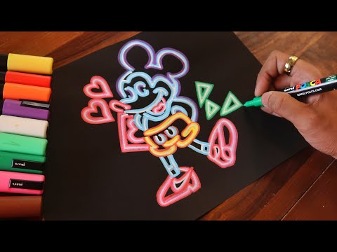 How to Draw Neon Glow Art