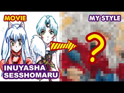 Drawing  INUYASHA & SESSHOMARU into Semi Realistic Version | Huta Chan