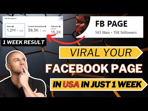 How to viral your page in usa in Just One week | Facebook page viral Trick