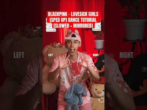 BLACKPINK - LOVESICK GIRLS (SPED UP) DANCE TUTORIAL #dancetutorial #shorts