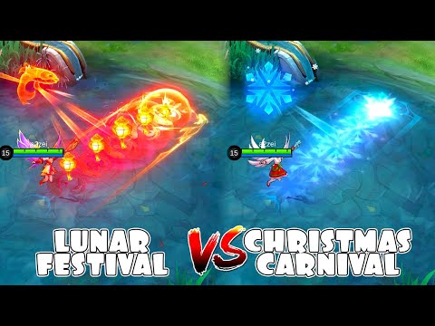 Rafaela Lunar Festival VS Christmas Carnival Skin Comparison