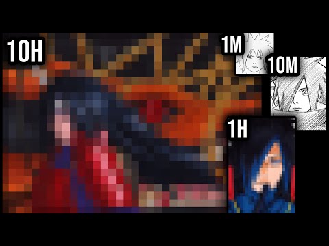 Drawing CHALLENGE |1M, 10M, 1H, 10H| UCHIHA MADARA [Naruto]