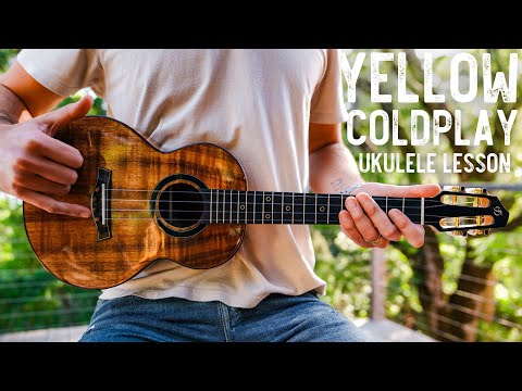 Yellow Coldplay Ukulele Tutorial // Yellow Ukulele Lesson #1045