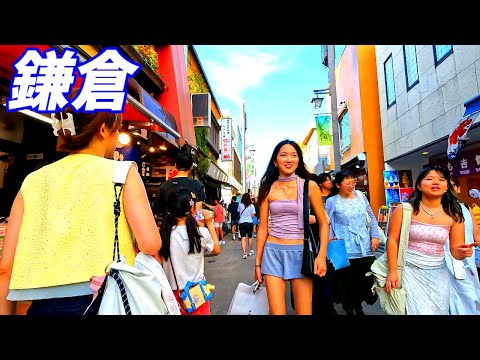 真夏の鎌倉駅周辺を散策！神奈川県鎌倉市　4K60