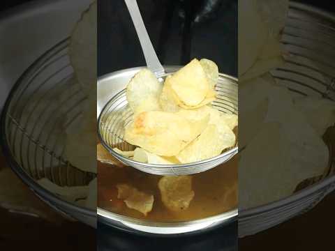 Aloo chips recipe l potato chips lays asmr cooking #shorts #potatochips #potatolays