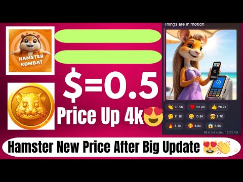 Hamster Kombat New Price After Big Update😻😍 | Hamster Kombat Price Up 4k💸 | Hamster Big Withdraw 💸