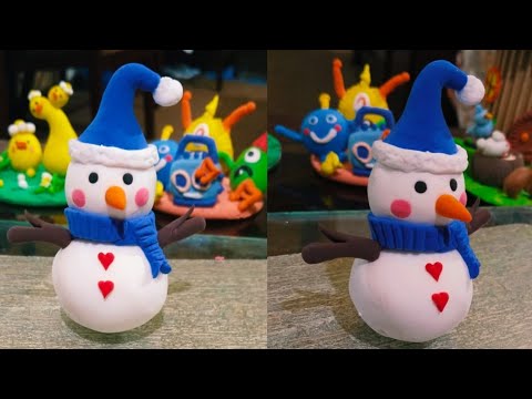 DIY Clay Snowman | Easy and Fun Snowman Craft Tutorial