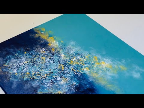 Textured Abstract Painting simple technique. #abstractpainting #abstractart #art