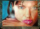 AMAZING LIPSTICK ART: Makeup Artist draws Angelina Jolie with Lipstick SPEED PAINTING