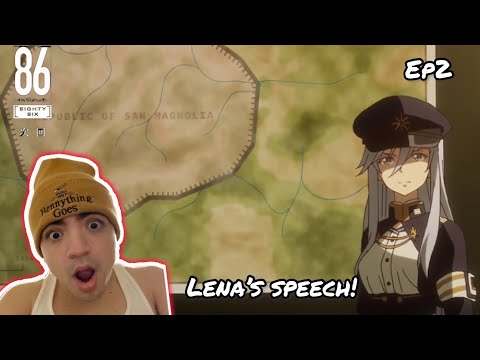 LENA’S SPEECH! | 86 EIGHTY-SIX EPISODE 2 REACTION