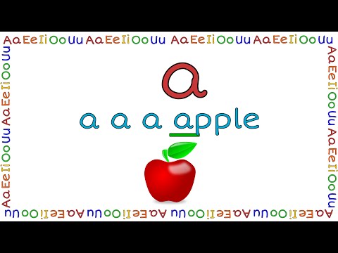 ♫ The Vowels Phonics Song for Children. Tune of BINGO - AEIOU. (Grade 1-2)♫