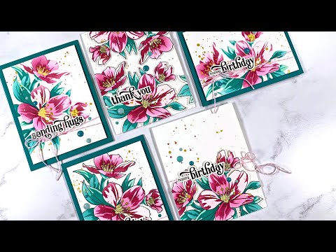 MANY Cards w the Craft Your Life Project Kit Splendid Bouquet Set | AlteNew