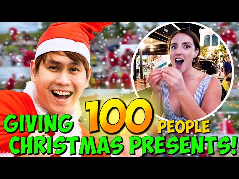 送100 个陌生人圣诞礼物！GIVING 100 PEOPLE CHRISTMAS PRESENTS!  MERRY CHRISTMAS!