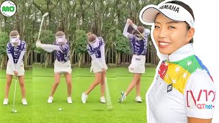 篠原まりあ Maria Shinohara 日本の女子ゴルフ スローモーションスイング!!!