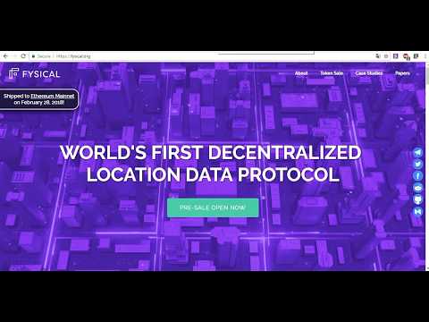 Fysical ICO - Decentralized Location Data Market