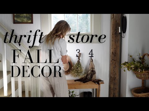 Thrift Store Fall Decor | What to Look For and How to Style It!