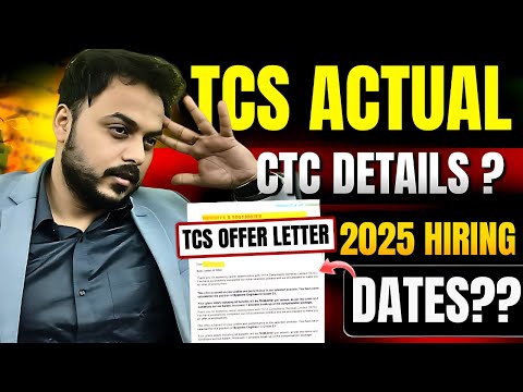 TCS offer details | Shocking CTC 😱? | 2025 Hiring Dates ? | After Offer Letter Process 🔥