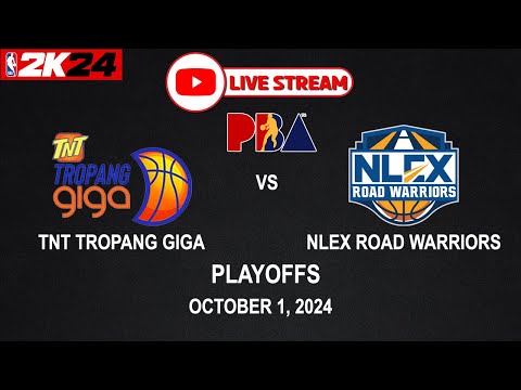 LIVE NOW! TNT TROPANG GIGA vs NLEX ROAD WARRIORS | PBA SEASON 49 | October 1, 2024 | CPU vs CPU