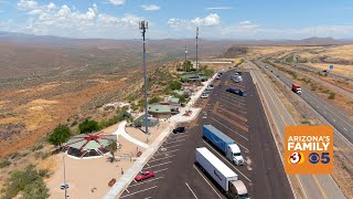 Drone View: Sunset Point rest stop reopens north of Phoenix