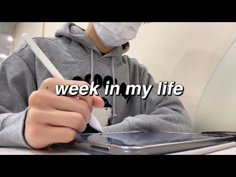 week in my life | Unboxing Apple pencil & iPad case | studying vlog | exhibition of The Mills