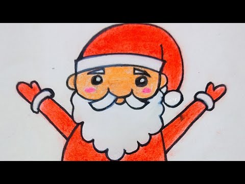 Easy Santa Claus🎅 drawing/ Christmas drawing #shorts #youtubeshorts #ytshorts #christmas #santaclaus